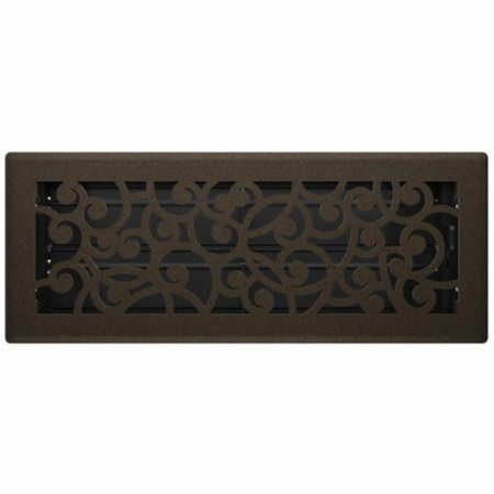 CONTINUACIONES 4 x 12 in. Bronze Age Decorative Floor Register with Wonderland Design CO2061665
